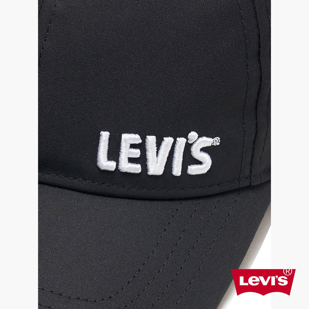 Levis Gold Tab金標系列 可調插釦棒球帽 精工立體刺繡Logo 黑瑪瑙 男女 D7278-0001 人氣新品