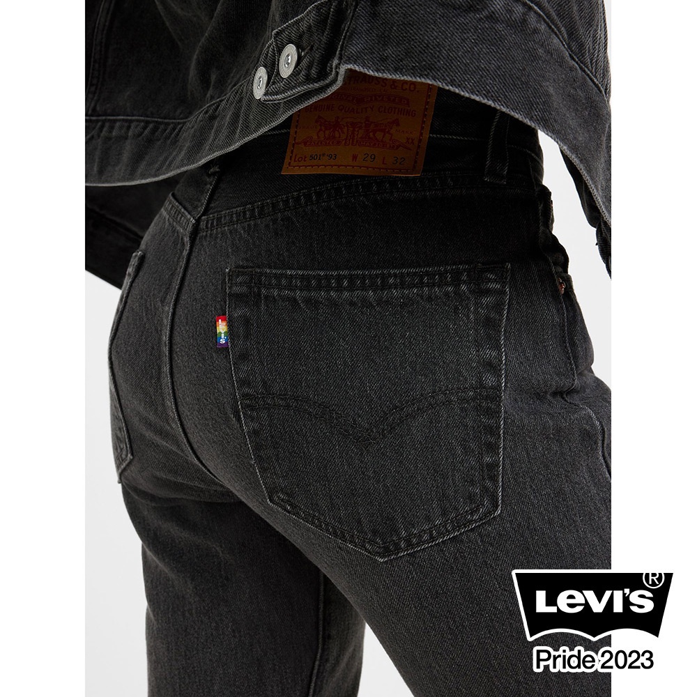 Levis Pride平權系列 501 93復古直筒牛仔褲 精工黑染水洗 彩虹旗標 男 79830-0271 熱賣單品