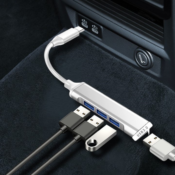 [現貨] USB四口 分線器 USB接口 Type-C接口 一分四 SB 3.0 延長線 擴充線 擴充槽 一轉四