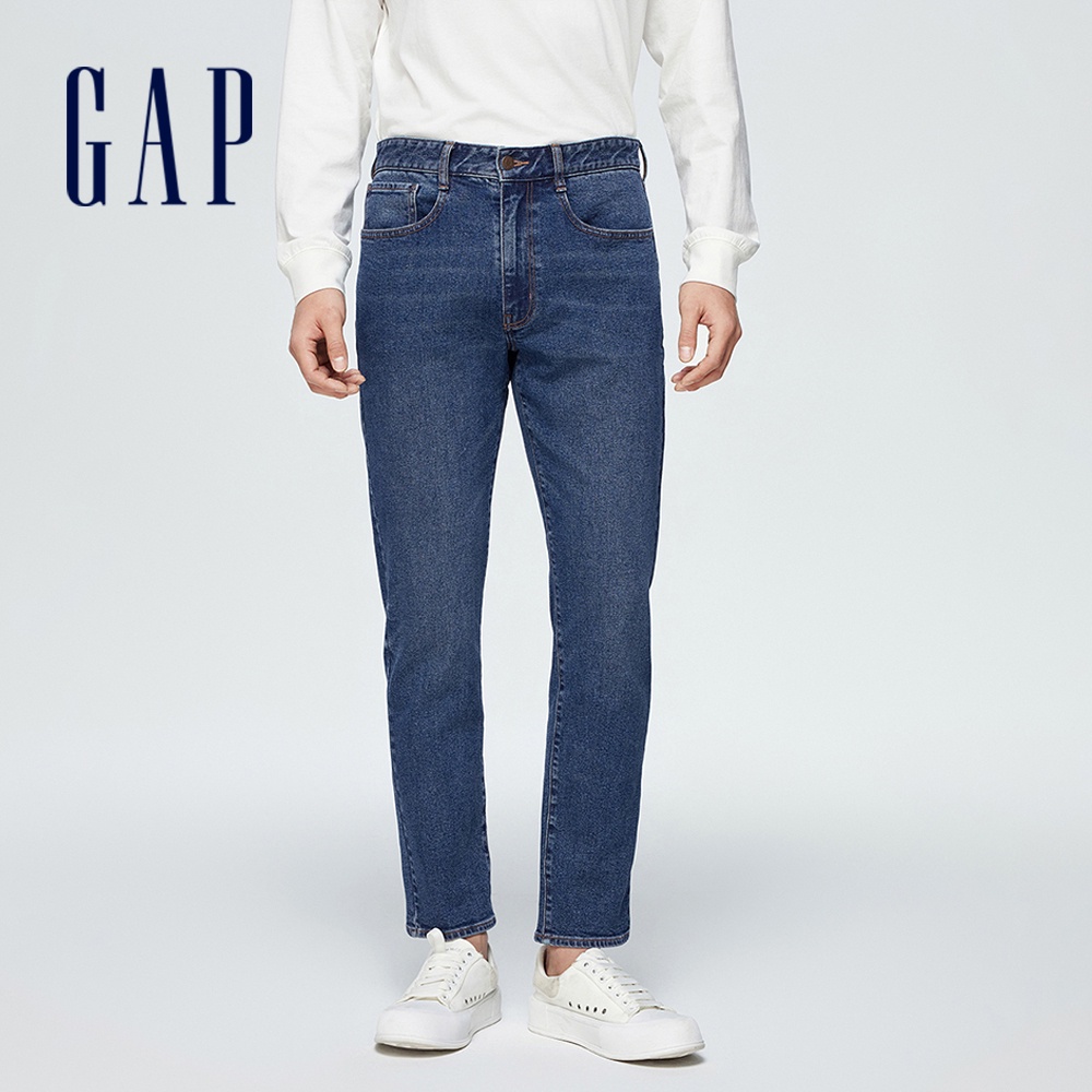Gap 男裝 修身牛仔褲-藍色(889511)