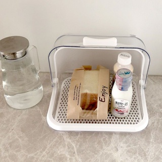♡modern life.透明收納盒寶寶奶瓶收納箱碗保潔盆水杯整理箱嬰兒餐具防塵收納箱