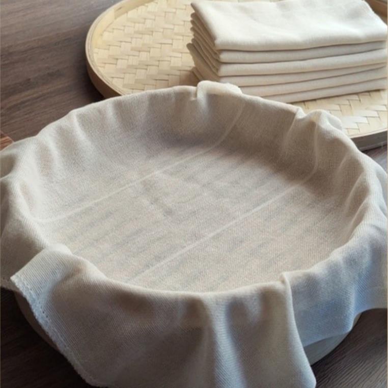 廚房好物😄❥ 純棉蒸籠布蒸飯紗布食品級籠布蒸布不粘沙布過濾布豆腐包袱布家用