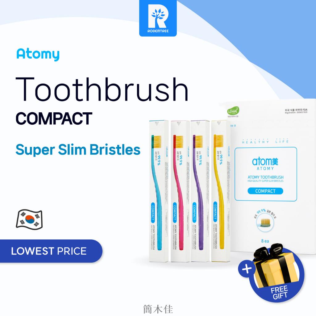 【簡木佳】Atomy Compact Toothbrush 1set (8ea) 艾多美 緊湊型牙刷