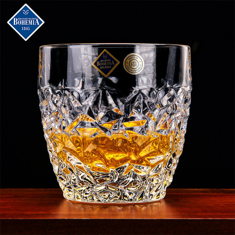 “进口酒杯”捷克進口BOHEMIA水晶玻璃杯洋酒杯烈酒具啤酒杯家用威士忌酒杯子