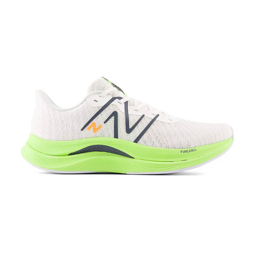 New Balance FuelCell Propel v4 男鞋 白螢光綠色 2E寬楦 厚底 慢跑鞋 MFCPRCA4