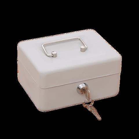 【新貨上新】安全收納箱 保險箱 盒#帶鎖鐵盒子手提小錢箱桌面收納盒保險箱儲物收銀箱零錢密碼盒超低價