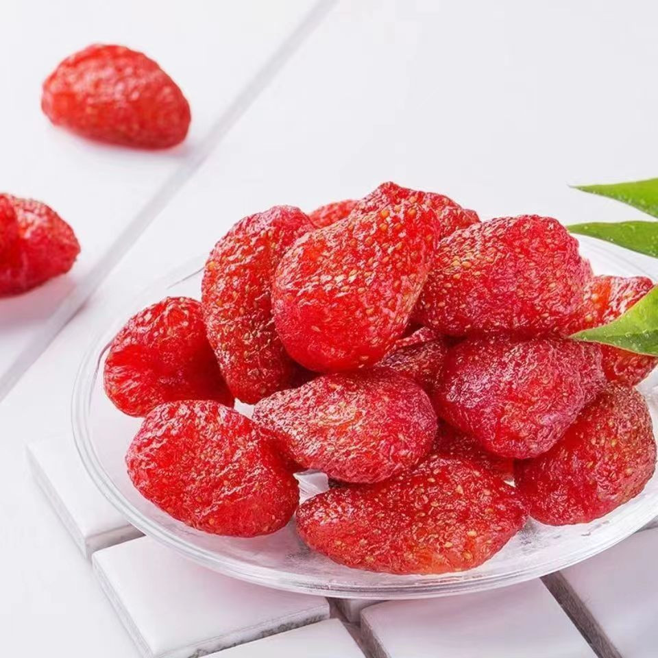 『一笑堂』批發價整顆草莓乾 果乾 獨立包裝 烘焙蜜餞 草莓乾 追劇小零食中國大陸零食 辦公室零食進口零食追劇零食網紅