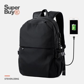 【Superbuy】潮牌後背包/大容量雙肩包 14/15.6/17吋內電腦包 防潑水男士通勤包/防盜戶外旅行包/學生書包