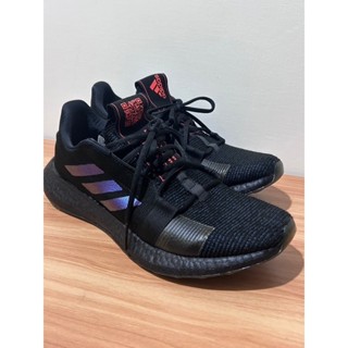 【Adidas】二手 Adidas SENSEBOOST GO 慢跑鞋-螢光黑