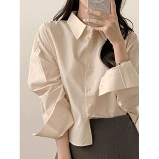 【Codibook】韓國 peachmode 春裝棉質寬鬆襯衫［預購］襯衫 女裝