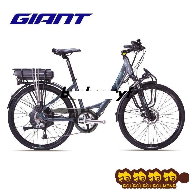 現貨免運GIANT捷安特i Tour E+低跨點36v鋰電池26寸成人助力電動自行車 1Uap