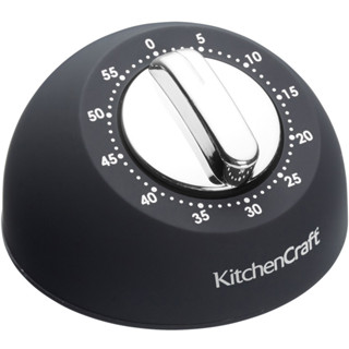 臺灣現貨 英國《KitchenCraft》圓型發條計時器(黑) | 廚房計時器