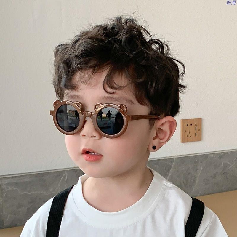 初見🕶墨鏡 太陽鏡 眼鏡 法國KIETLA兒童太陽鏡 寶寶墨鏡0-1-2歲防曬防紫外線小熊眼鏡