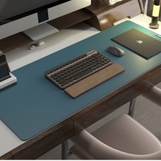 皮質滑鼠墊超大號筆電鍵盤辦公加厚防水寫字書桌墊簡約訂製