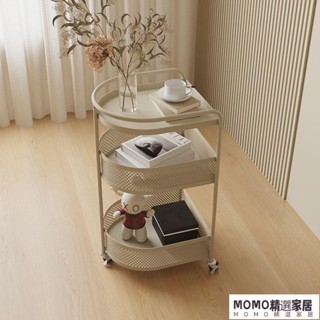 【免運/速發】簡約茶几 邊幾 沙發邊幾 移動茶几 沙發帶輪迷你移動網紅客廳茶幾 玻璃床頭收納邊桌 小推車置物架