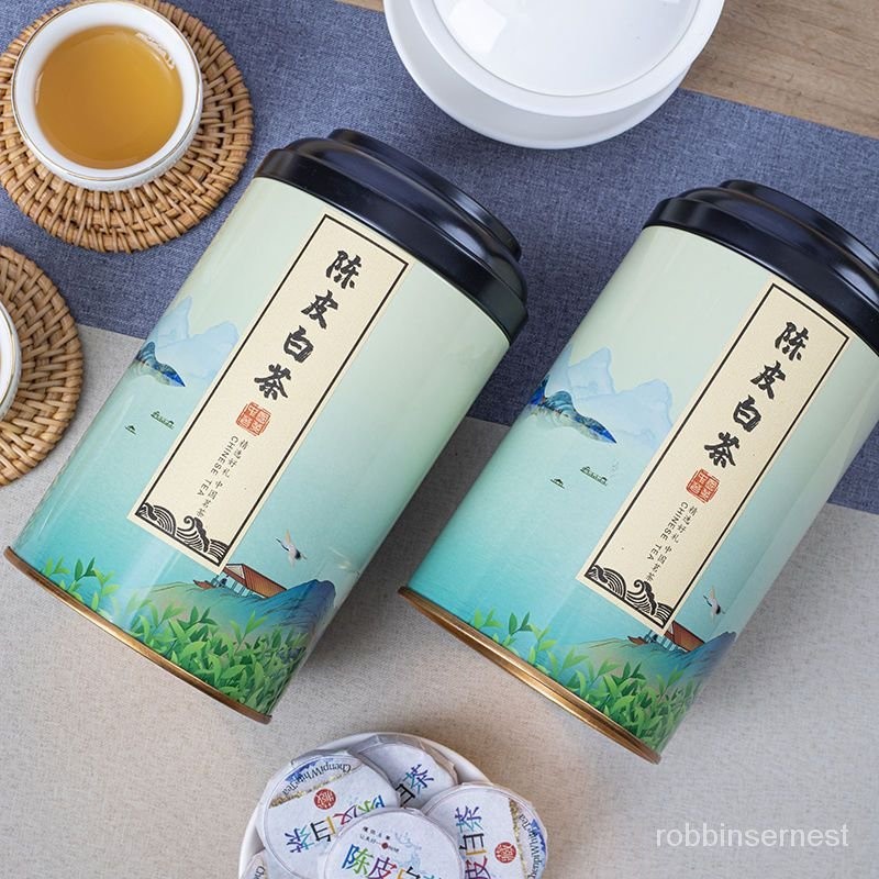 [熱賣精品] 越來香陳皮白茶老白茶福鼎白茶迷你小茶餅一粒一泡壽眉貢眉茶葉HYTE