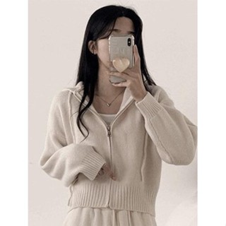 【Codibook】韓國 peachmode 拉鍊外套針織外套［預購］女裝