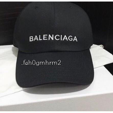 二手現貨 巴黎世家 帽子 Balenciaga Logo 棒球帽 鴨舌帽 黑色 免運