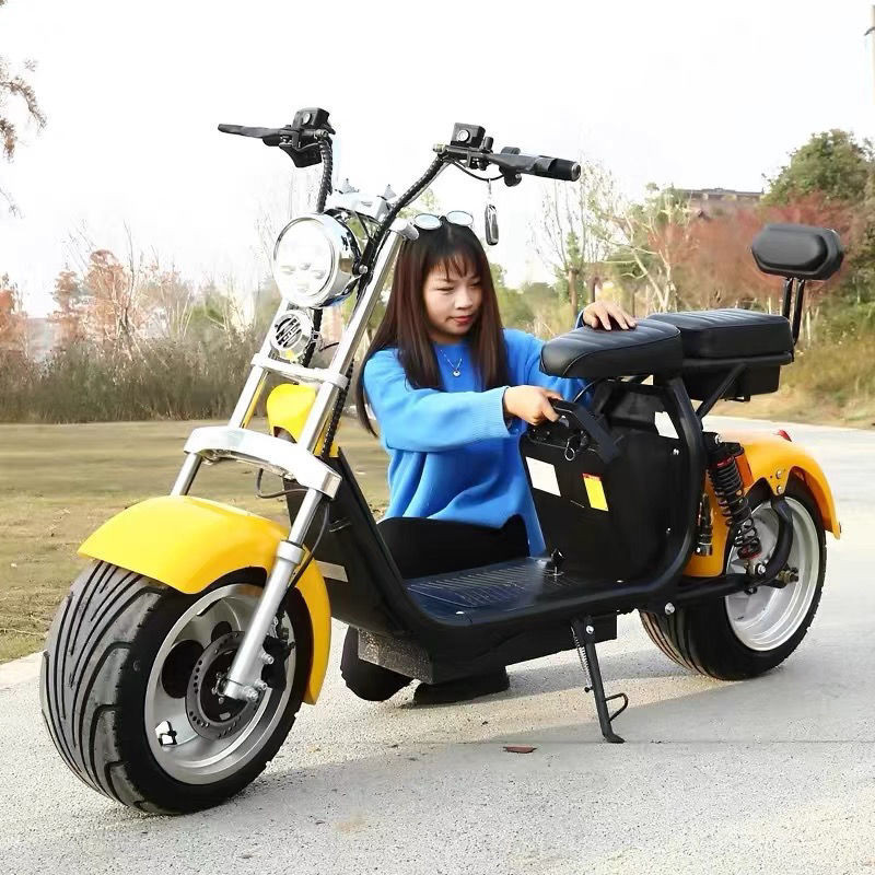 💥哈雷滑板車電動兩輪摩托車代步車成人電動車代步電瓶車雙人電動車