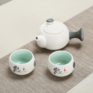 盛芯華【輕奢】陶瓷功夫旅行包茶具套裝小茶杯茶壺