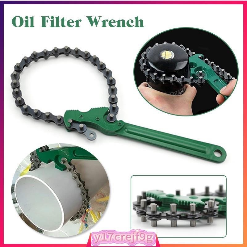 9 Inch Heavy Duty Ratcheting Chain Wrench Reversible Oil Fil