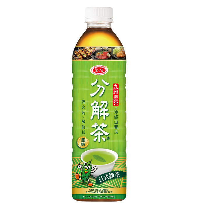 愛之味 分解茶日式綠茶 590ml/瓶【4瓶/組】-電視廣告強力播送中&lt;蝦皮店到店/超取限購2組&gt;【合迷雅旗艦館】