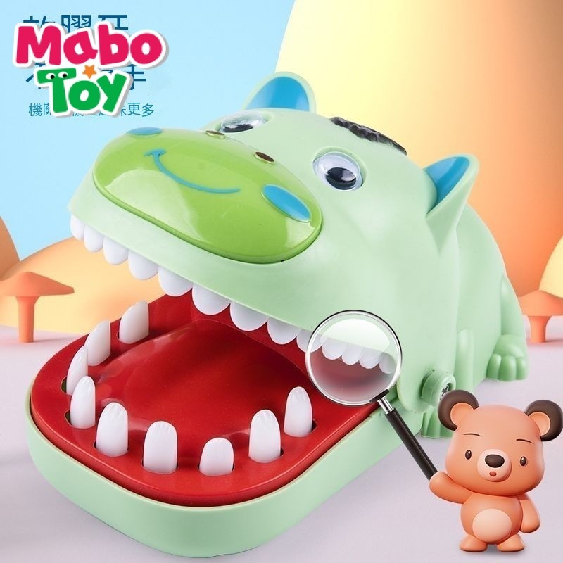 MaboToy咬手指親子互動大嘴巴鱷魚玩具咬手鯊魚咬手拔牙兒童子整蠱玩具 RXOH