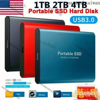 【熱銷齣貨】行動硬碟1TB 2TB 4TB高速固態硬盤 SSD移動硬碟 USB3.1送轉接頭 外接式硬碟 固態硬碟 N4