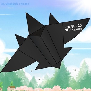 ✨春季新款✨ 黑色戰鬥機風箏大全 飛機風箏 風箏綫盤 成人兒童 卡通高檔風箏 造型風箏 戶外親子活動 輪盤捲線器