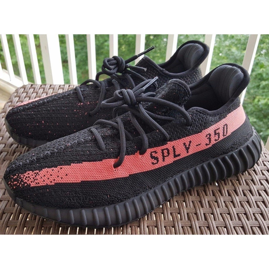 adidas YEEZY BOOST 350 V2 黑桃 黑紅 黑粉 黑桃紅 線條 椰子 男女 BY9612