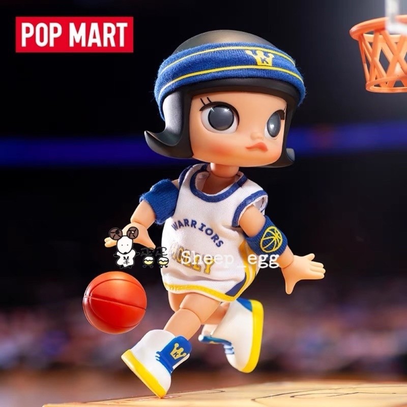 『現貨』羊蛋蛋 轉蛋 扭蛋 盒玩 正版 泡泡瑪特 POP MART Molly 茉莉女孩 NBA 可動人偶 BJD
