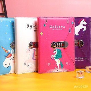 【桃園出貨新品推薦】#卡通密碼本帶鎖日記本小學生筆記本可愛兒童簡約記事本少女心超萌