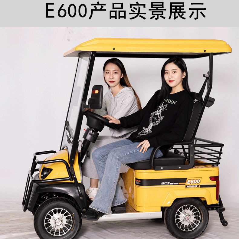 【商家補貼 全款咨詢客服】小巴士e600雙座四座高檔家用老人代步車景區用車成人四輪電動車