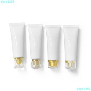 臺灣出貨10個起賣 80g白色化妝品軟管80ml洗面乳軟管手霜PE塑膠分裝空瓶CDS