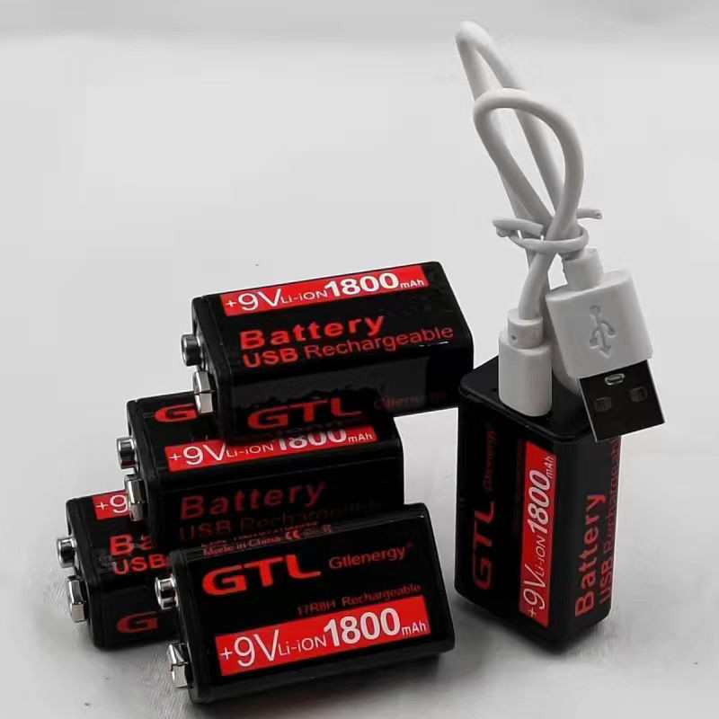 【現貨】9v充電 鋰電池 usb 可充電 萬用表 吉他 話筒 安檢儀 方塊 九伏 電池 大容量 萬用表電池 鬧鐘 掛鐘