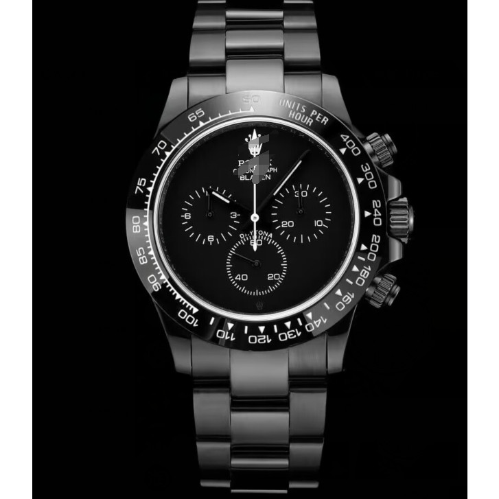 男士超薄款手錶 碳黑真空電鍍復刻40MM 7750超薄機芯氣質大氣獨特