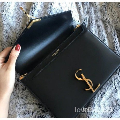 MS二手/YSL SAINT LAURENT Cassandra 雙鏈包 郵差包 風琴包 復古翻蓋包 532750