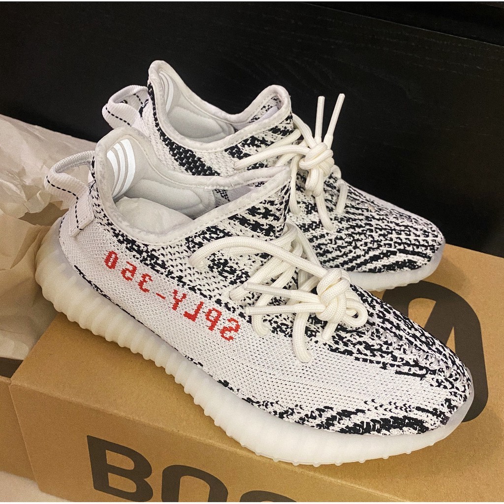 日本正品 2020 adidas Yeezy Boost 350 V2 Zebra 白斑馬 跑步鞋 CP9654-20