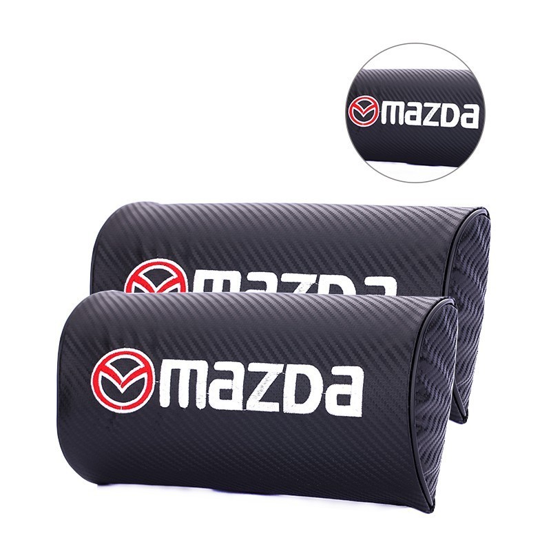Mazda 馬自達 碳纖維 頭枕｜汽車頭枕 座椅頭枕 靠頭枕 護頸枕 ｜魂動 馬三 馬六 CX3 CX5  MX5