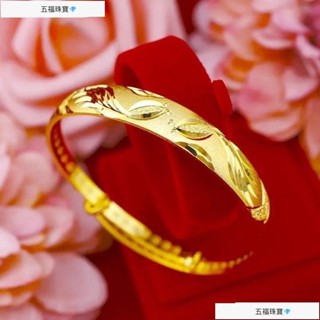 【證書+禮盒】正品999黃金色手鐲 推拉款手鐲 寬版滿天星流星雨手鐲女 24k沙金手環 越南沙金手鐲久不掉色 五福珠寶