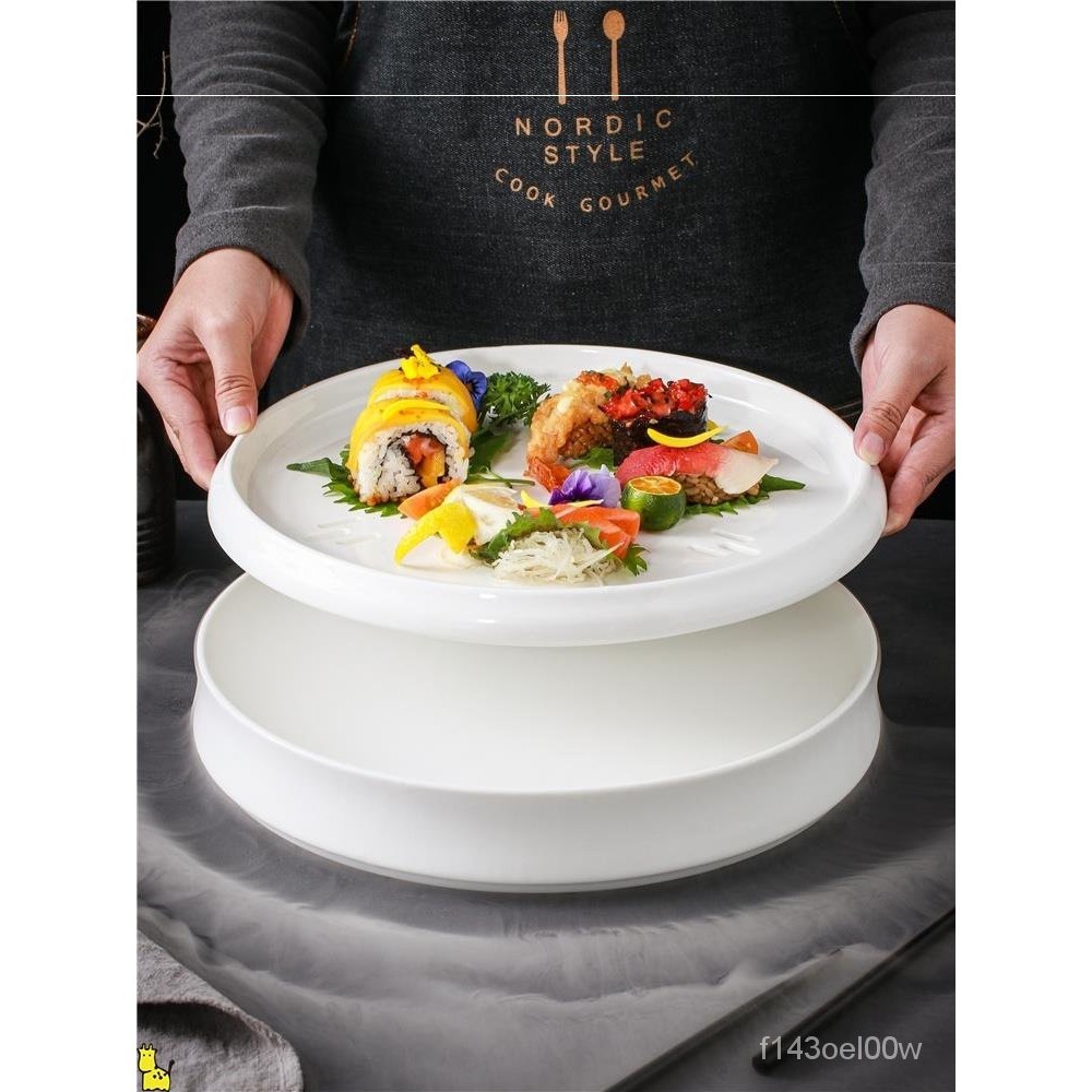 🔥蝦皮最低價🔥幹冰盤創意餐廳特色餐具私人會所霧擺盤象拔蚌刺身海鮮盤子