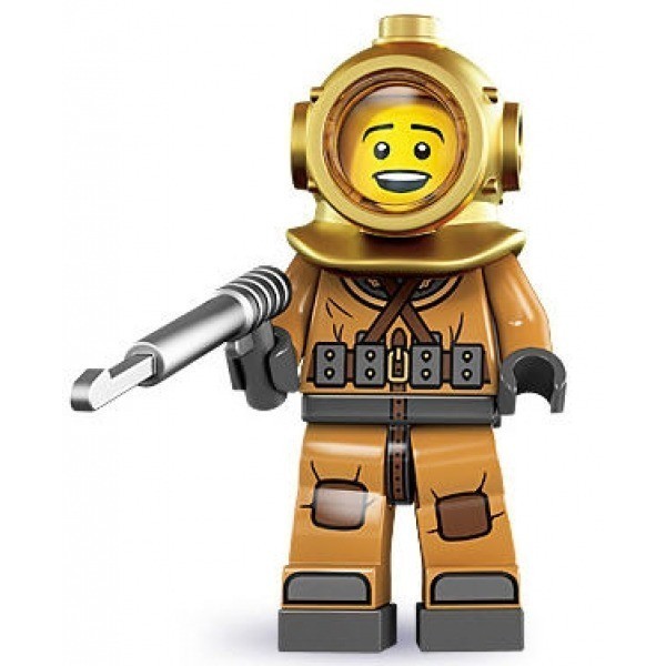LEGO 8833-6 人偶抽抽包系列 Diver, Series 8 (已拆封)【必買站】樂高人偶