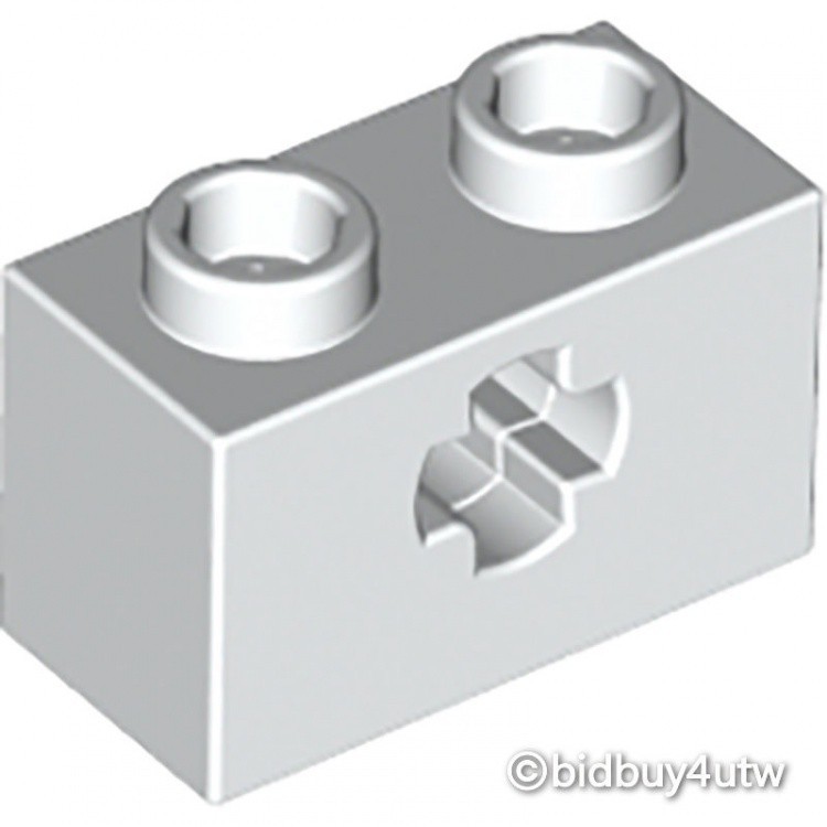 LEGO零件 科技磚 1x2 32064b 白色 4233486【必買站】樂高零件