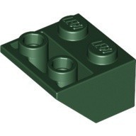 LEGO零件 反斜磚 2x2 3660 深綠色 4529174【必買站】樂高零件