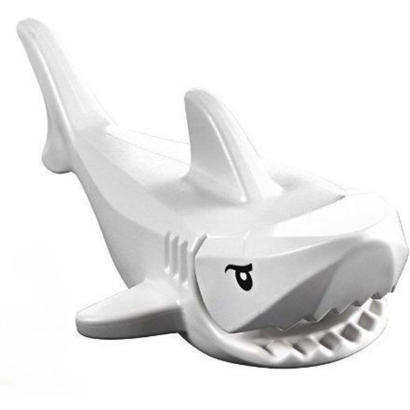 樂高鯊魚 14518c01pb01 白色【必買站】樂高零件