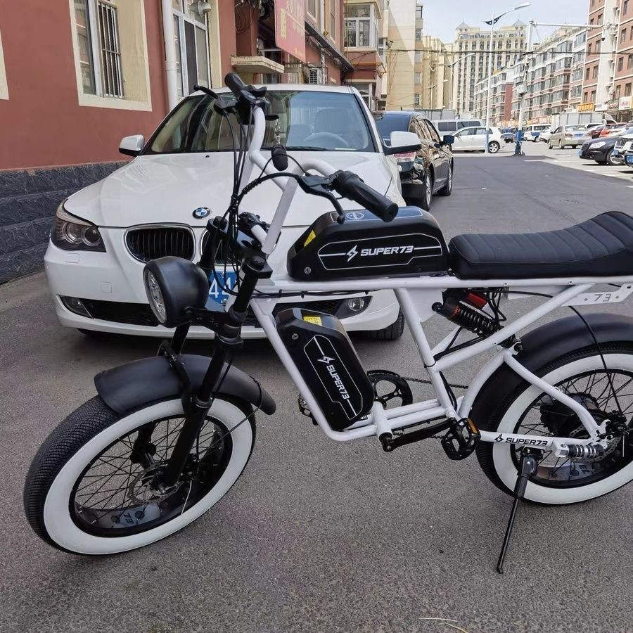 【臺灣專供】super73RX明星同款電動腳踏車寬輪胎越野摩托復古助力變速雙人