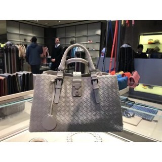 二手 BV BOTTEGA VENETA Mini ROMA 編織全皮手提 斜背包現貨