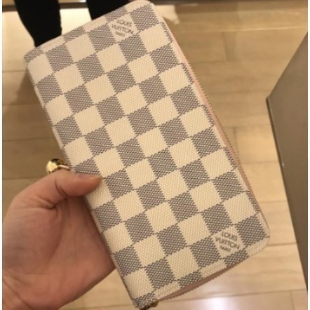 二手 Louis Vuitton LV N60046 N63503 ZIPPY 新版棋盤格紋 拉鍊長夾