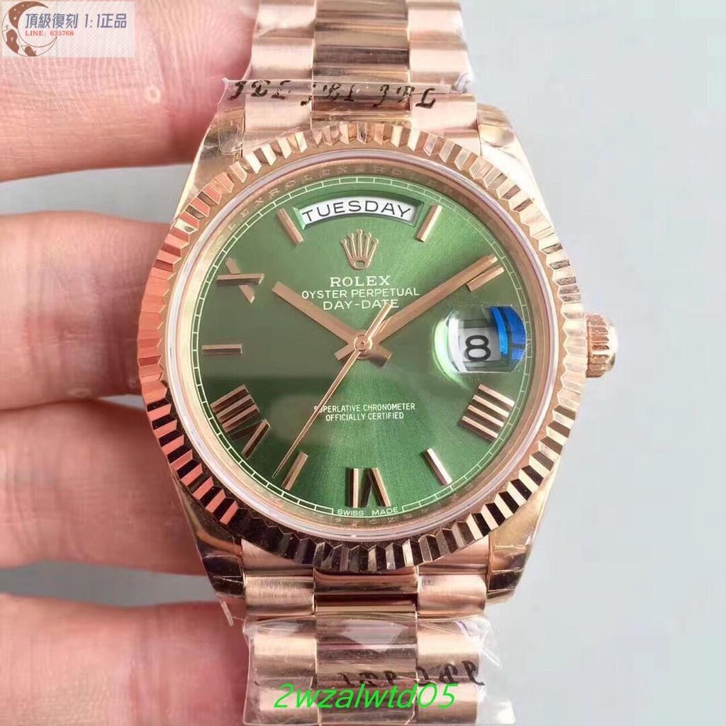 高端 ROLEX勞力士星期日歷型系列228235綠盤機械男表直徑40mm復刻3255型機芯