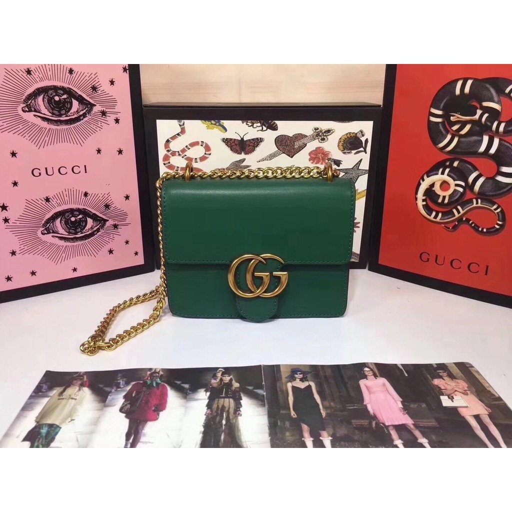 卓梵二手精品 Gucci 古馳 古奇側背包真皮女包波士頓包斜挎女包包單肩手提包Gucci枕頭包歐美復古大牌包包 4313